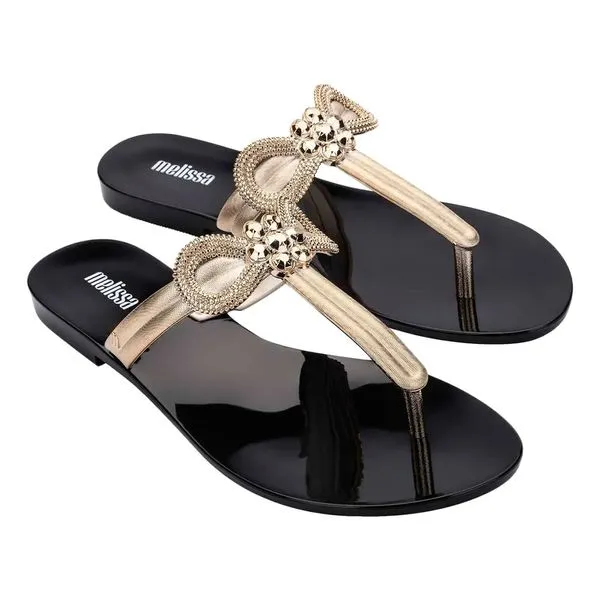 Melissa Harmonic T Bar Gleam 33826 PRETO/DOURADO 39/40