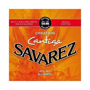 Encordoamento para Violão Nylon Savarez Creation Cantiga 510MR Tensão Média Fluorcarbono Encordoamento Violão Nylon Creation Cantiga 510MR Tensão Média Savarez