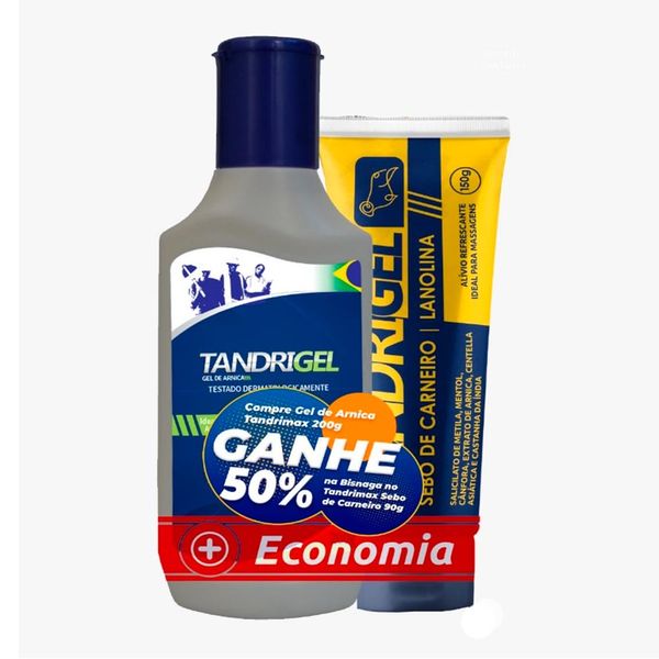 Kit Gel de Arnica Tandrigel 200g + Gel Sebo de Carneiro 90g