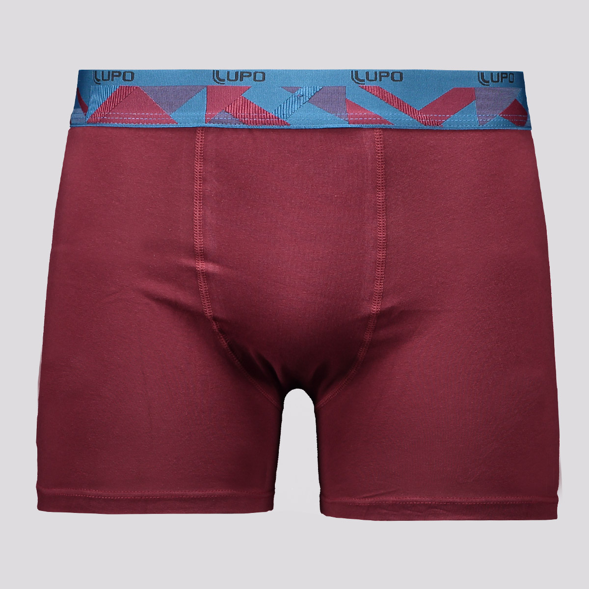 Cueca Boxer Lupo Com Elastano Marsala