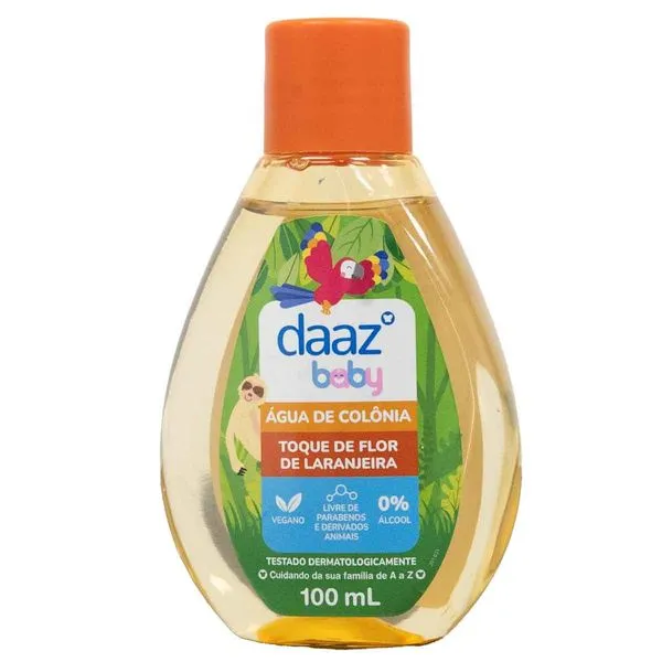 Água De Colônia Infantil Daaz Toque De Flor De Laranjeira 100ml