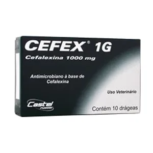 Cefex 1g Antimicrobiano para Cães 10 drágeas