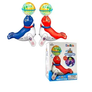 Brinquedo Infantil Interativo Leão Marinho Dançarino com Luz Música e Rotação 360 graus Dute Brasil Brinquedo Leão Marinho Dançarino com Luzes Coloridas Música e Rotação 360 graus Dute Brasil