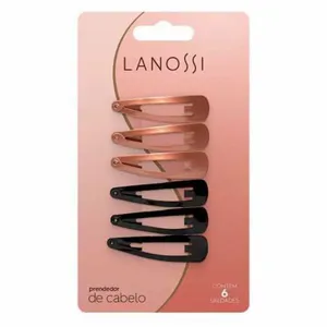 Tictac Cabelo Lanossi Black C/6 Unidades