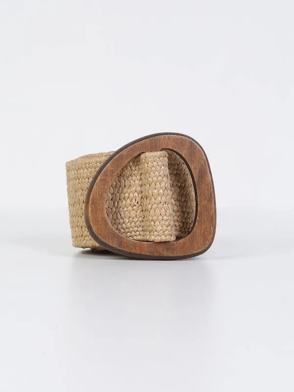 Cinto Elástico Rafia Feminino CARAMELO