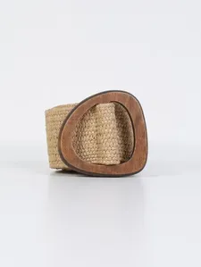 Cinto Elástico Rafia Feminino CARAMELO
