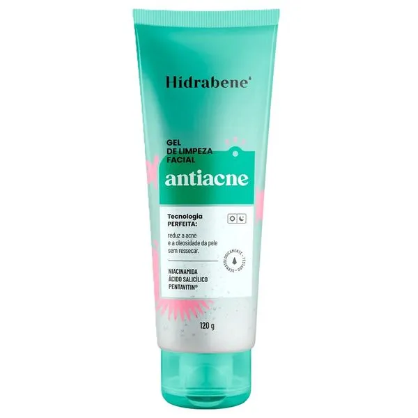 Gel de Limpeza Facial HIDRABENE Antiacne 120g