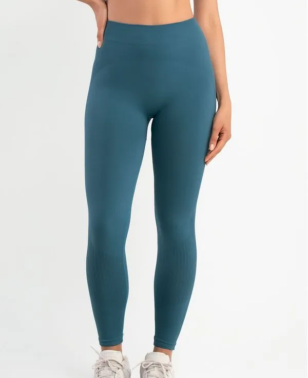 LEGGING FITNESS SEM COSTURA AZUL PETRÓLEO M
