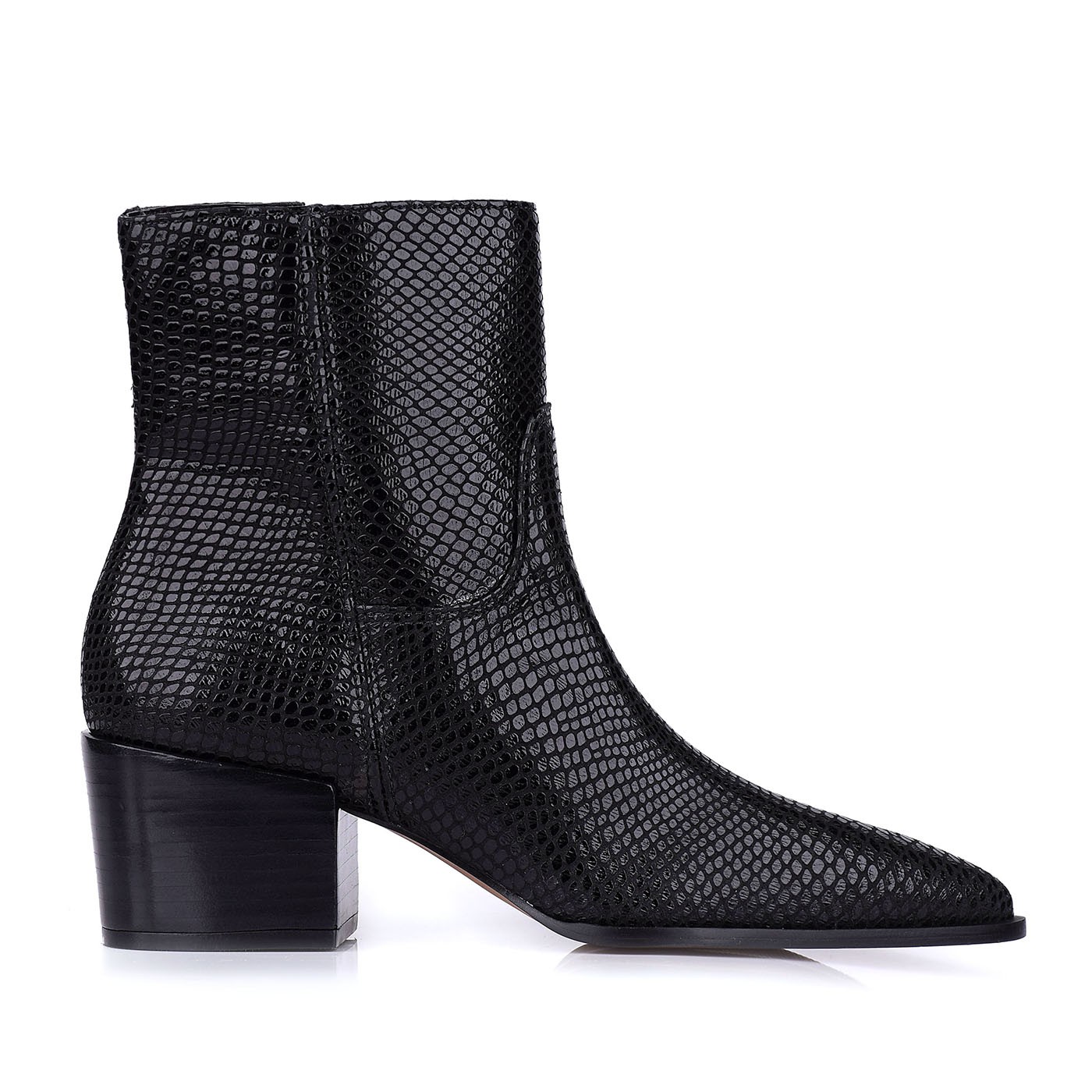 Bota Salto Médio New Snake Preto