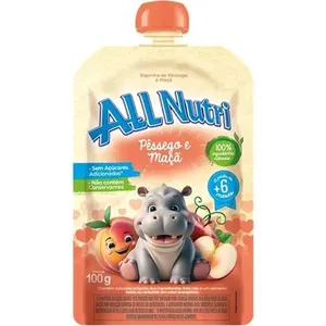 Papinha AllNutri Sabor Pêssego e Maçã 100g