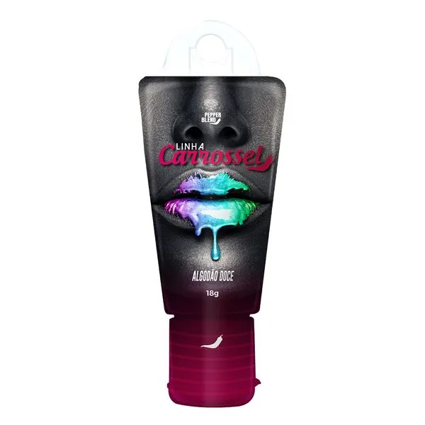 Carrossel Gel Lubrificante Comestível com Efeito Glitter 18g Pepper Blend Carrossel Gel Lubrificante Comestível com Efeito Glíter 18g Pepper Blend