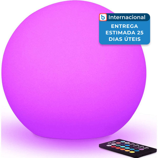 Luminária Mr.Go Decorativo LED 40cm Roxo A-MBI