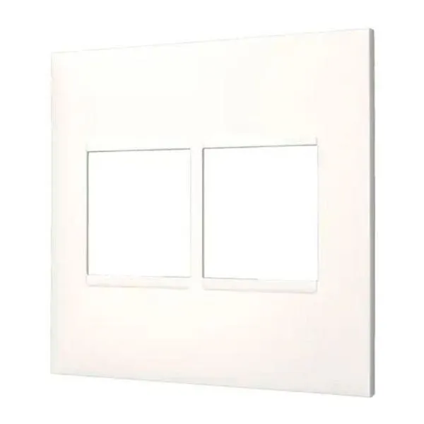 Placa 4x4" Legrand Pial Plus+ 2 Seções + 2 Seções Adjacentes Branco 618512BC (MP)