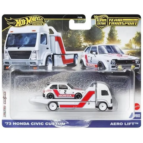 Hot Wheels Equipe de Transporte Honda Civic Aero LIFT Mattel FLF56