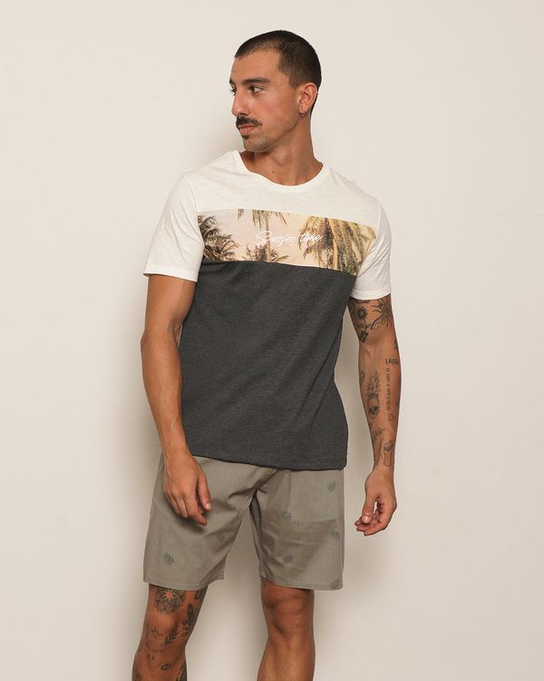 Camiseta Masculina Surf Estampa Manga Curta Off White GG