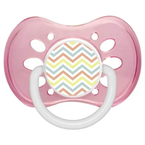 Chupeta Petita Cristal Ventilada Rosa 0 A 6 Meses 1 Unidade