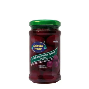 Azeitona Preta Azapa Inteira Colheita Verde 240g