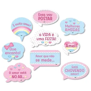 Kit Placas Chuva De Amor