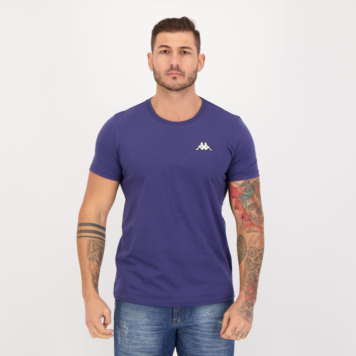 Camiseta Kappa Básica Marinho