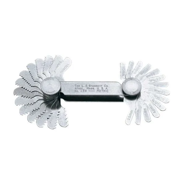 Calibre de Rosca 28 Lâminas 0,25-2,5mm 156M - Starrett