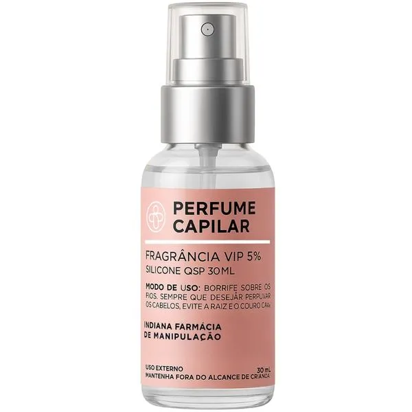Perfume Capilar Manipulado Fragrância Vip 30ml Perfume capilar Indiana VIP5