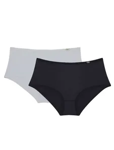 Kit de Calcinhas Maxi Classic 01 - 2 und PRETO/BRANCO G
