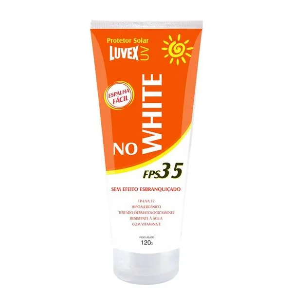 Creme Protetor Solar 120g Solar FPS-35 Contra Raios UVA e UVB - Luvex