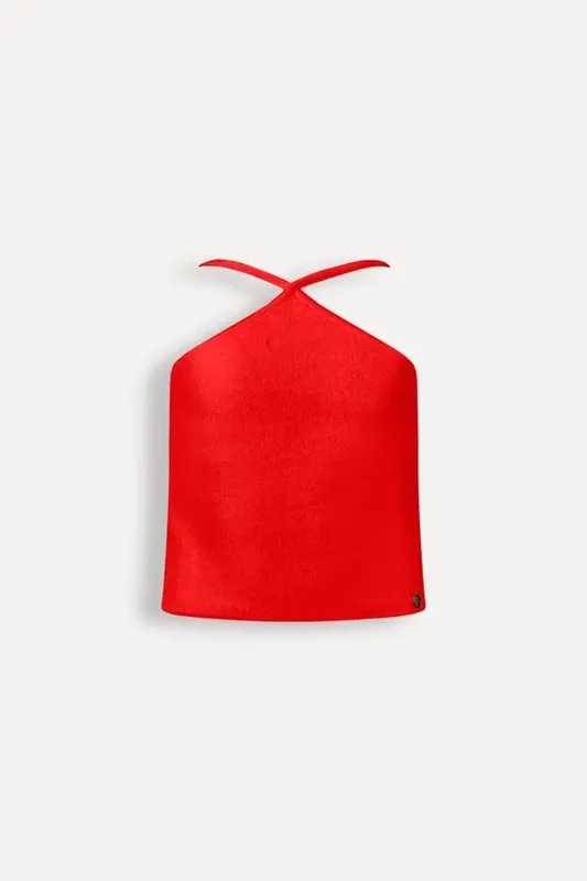 Top Menina Triicot Atoalhado Vermelho Pimenta - 18
