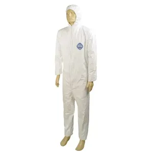 Macacão em DuPont Tyvek Branco com Capuz GG