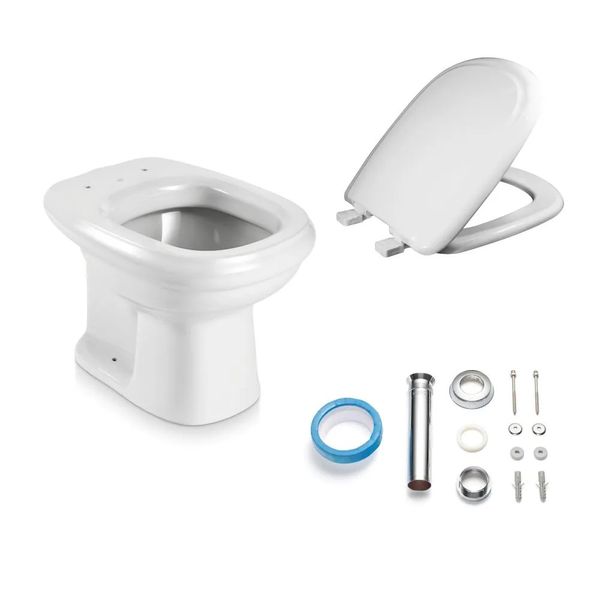 Vaso Sanitário Convencional e Acessórios Branco Sabatini Icasa