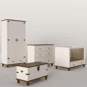 Quarto Infantil Retrô Off White- Nogueira