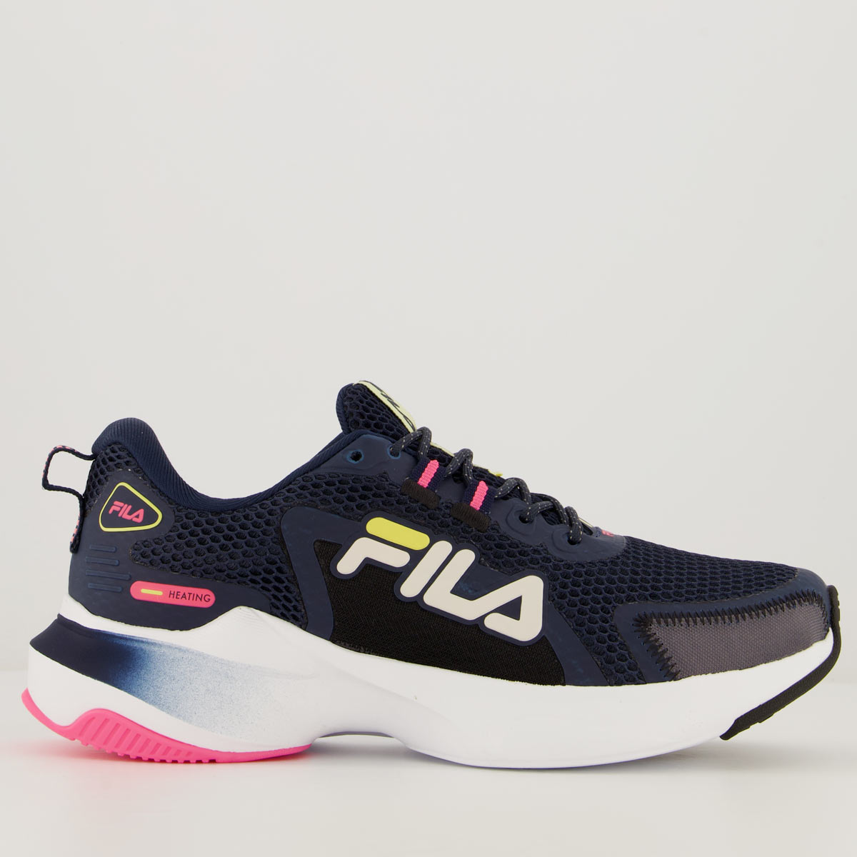 Tênis Fila Heating Feminino Marinho e Rosa