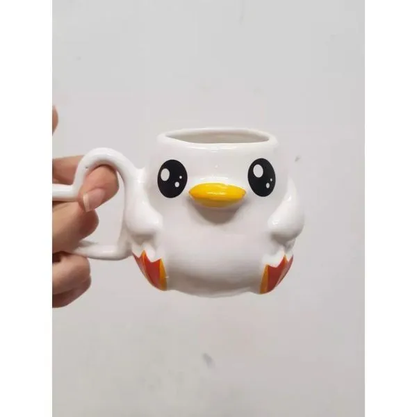 Caneca 3d Pato Cerâmica 300ml Broglio Pato Sem Frase