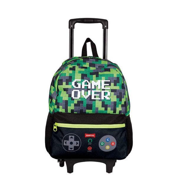 Mochila de Rodinhas Sestini Game Plus Verde Único