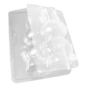 Forma De Silicone Coelho Grande 10,2cm X 18cm - 4 Unidades