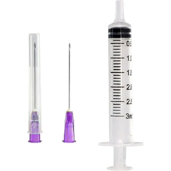 Seringa 3ml Luer Slip com Agulha 0.55x20x500 SR