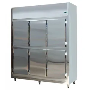 Refrigerador Comercial Gallant Resfriado Inox 6 Portas 1290L 220V Monofásico Geladeira Gallant para Resfriado Inox 6 Portas 220V Mono