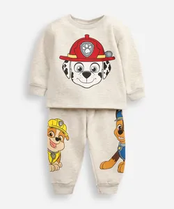 pijama longo infantil patrulha canina cinza 4