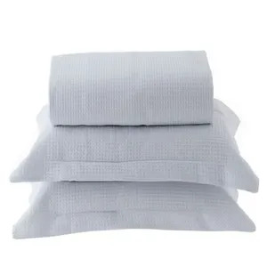 Kit Colcha Solteiro Porto 100% Algodão 1000 Branco 2 Peças 150x240cm 18445 - BecaDecor