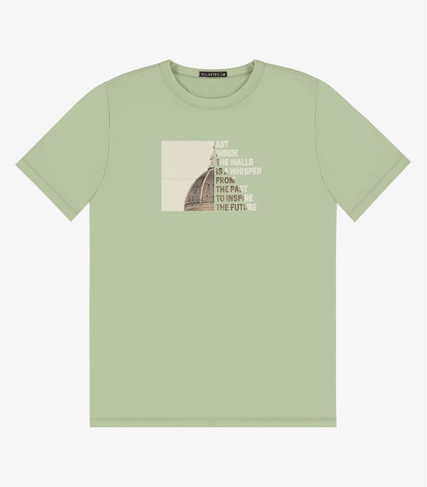 Camiseta Masculina em Meia Malha Diametro Verde GG