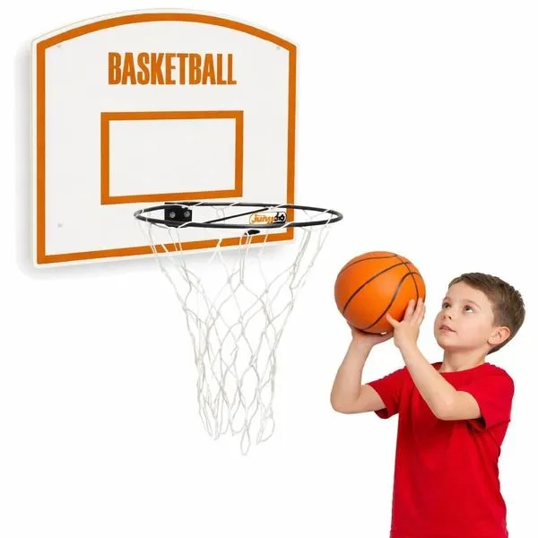 Tabela de Basquete Infantil Recreativa MDF Aro 33cm Rede Nylon com Kit Instalação Yeet Tabela de Basquete Infantil MDF Aro 33cm Rede Nylon Yeet