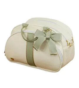 Bolsa Maternidade com Trocador Malu Gelo/Verde