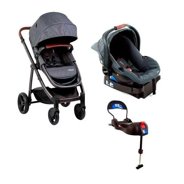 Carrinho de Bebê Epic Lite Trio Infanti EdiçãoEspecial Black Único