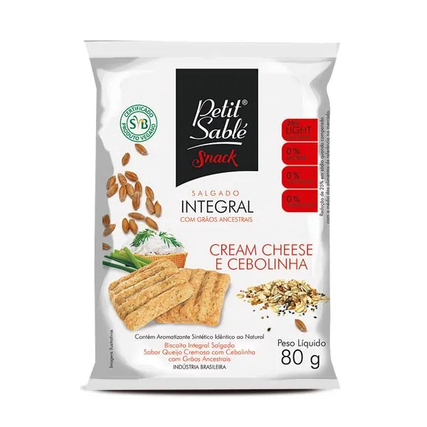 Biscoito Petit Sable 80g Integral Salgado BISCOITO PETIT SABLE 80G INTEGRAL SALGAD