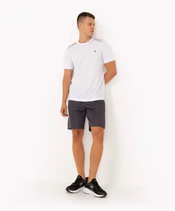bermuda esportiva reta masculina cinza GG