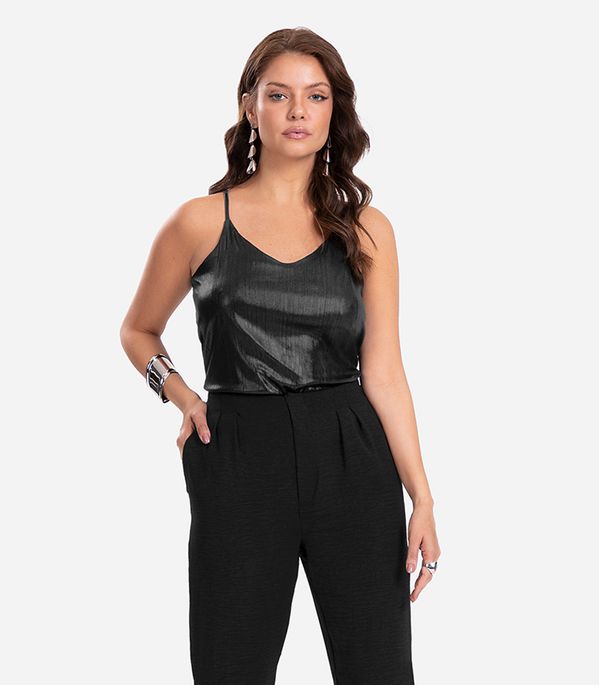 Blusa Feminina De Alça Endless Preto P