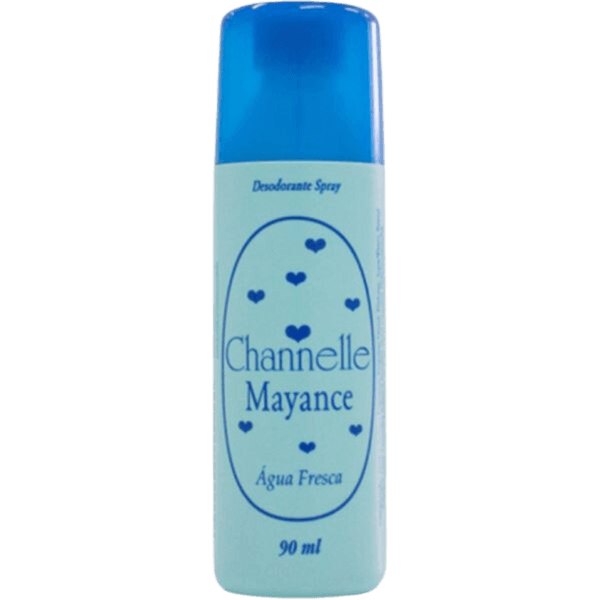 Kit c/4 Unidades de Desodorante Spray Chánnelle 90g Água Fresca