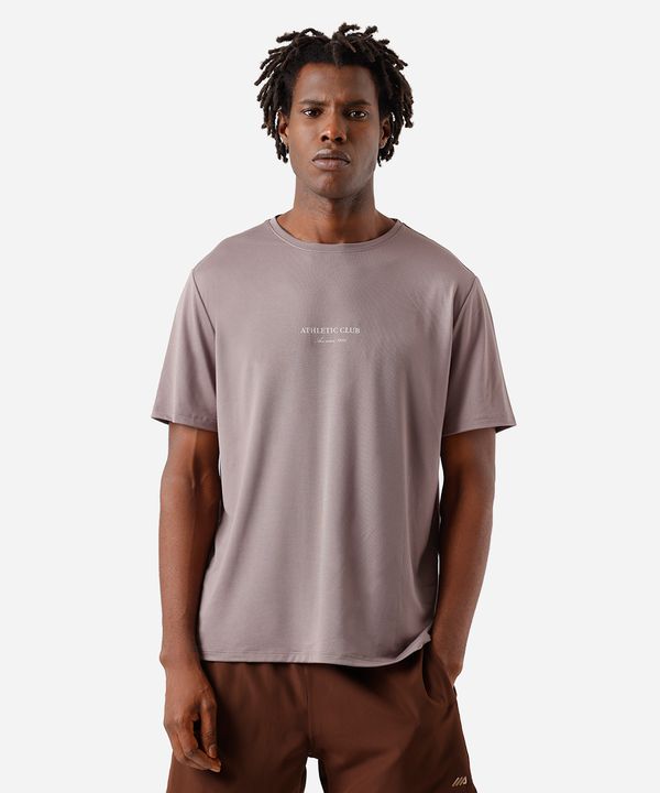 camiseta masculina estampada marrom G