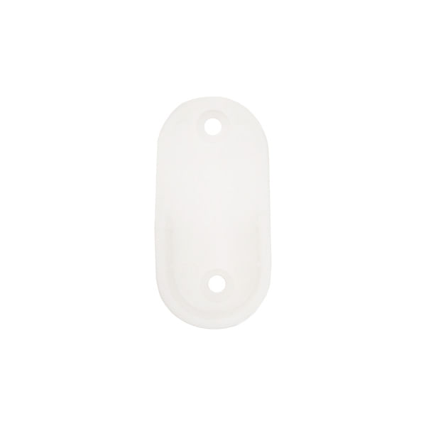 Suporte Cabide Oblongo 2 Peças Sforplast Suporte Cabide Oblongo Branco 02 Peças