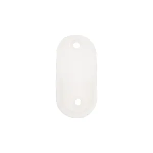 Suporte Cabide Oblongo 2 Peças Sforplast Suporte Cabide Oblongo Branco 02 Peças